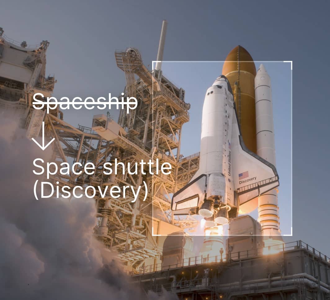 Labelling a spaceship as Discovery